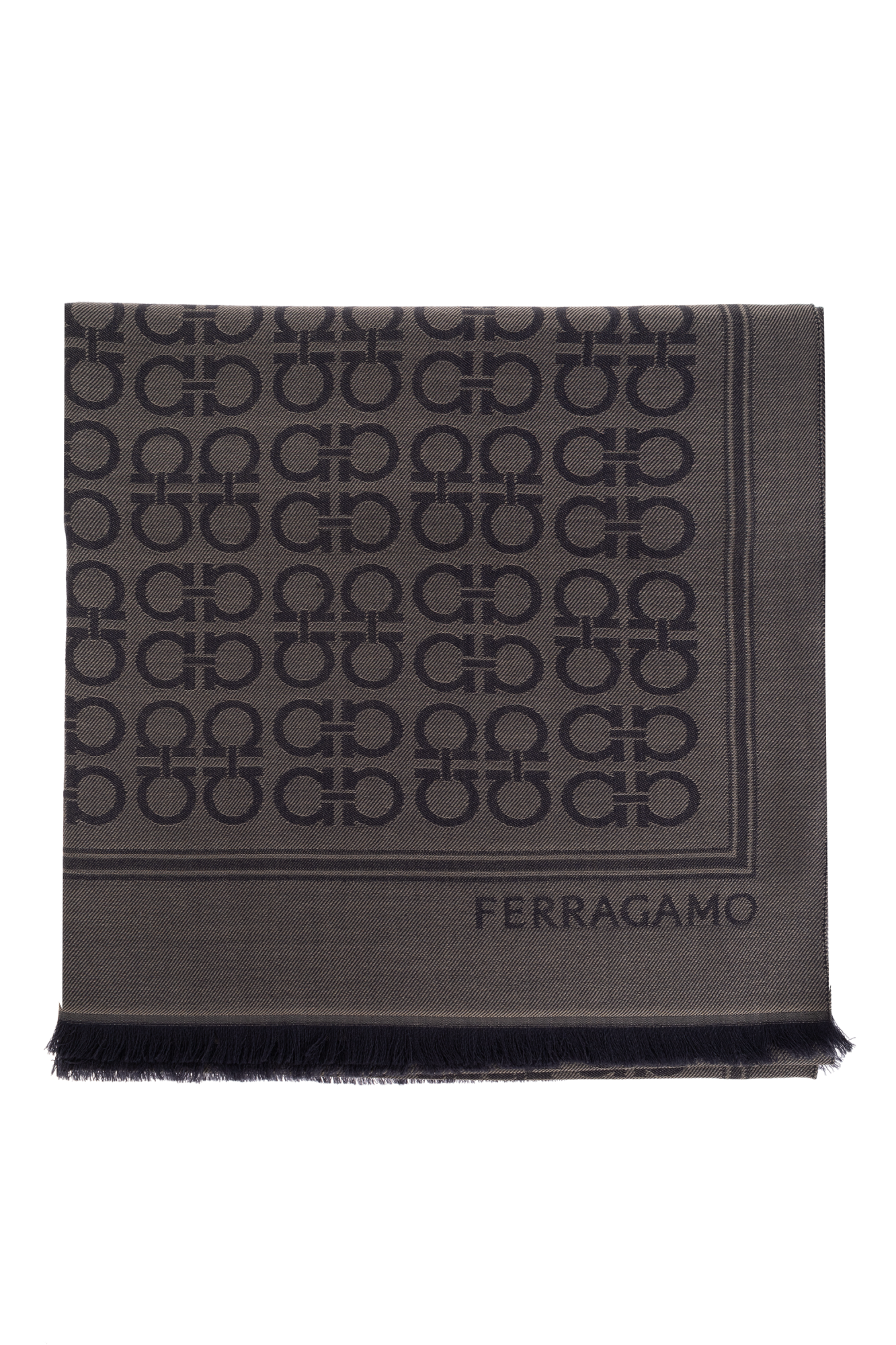 Grey Scarf with monogram FERRAGAMO - Vitkac AS